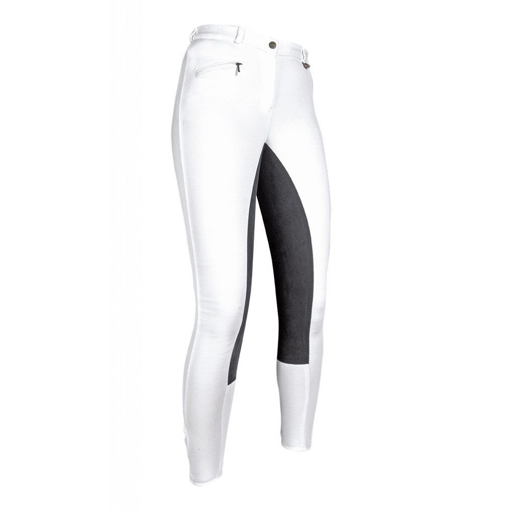 Pantalon d'équitation fond intégral Belmtex pour cavalières HKM Basic Belmtex Grip blanc du 34 au 52