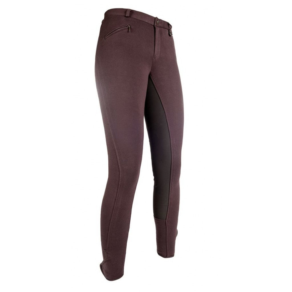 Pantalon d'équitation fond intégral Belmtex pour cavalières HKM Basic Belmtex Grip marron du 34 au 52