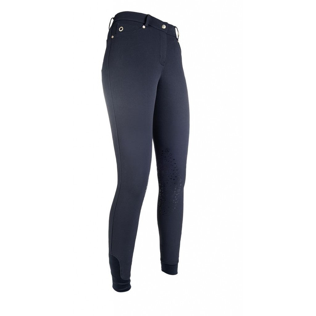 Pantalon d'équitation pour femme HKM Basic marine