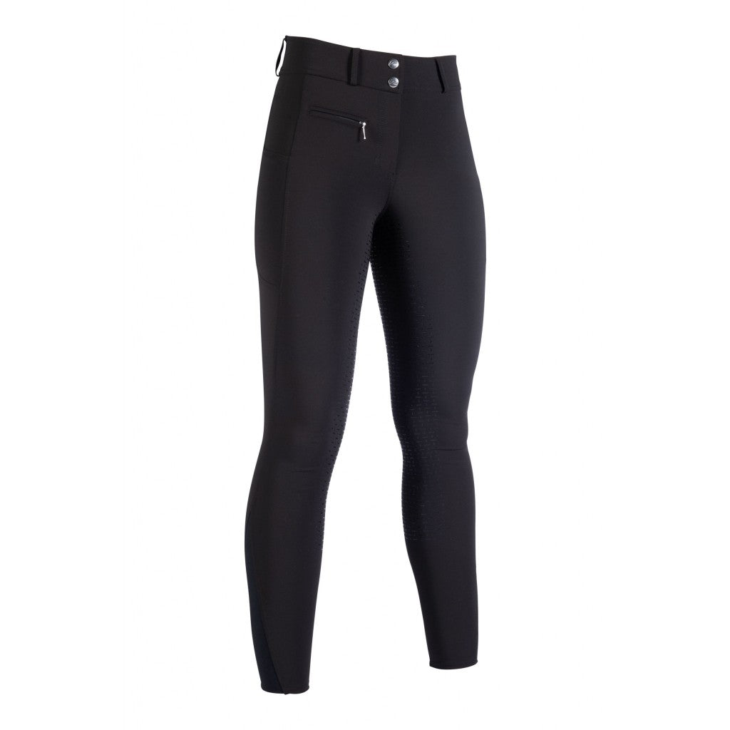 Pantalon équitation femme du 34 au 46 HKM Chloé full grip noir