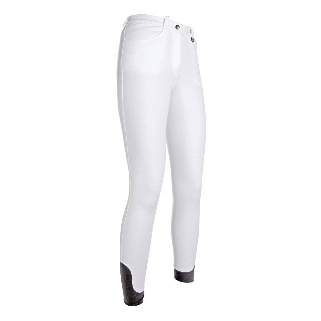 Pantalon d'équitation en coton pour femme HKM Kate blanc