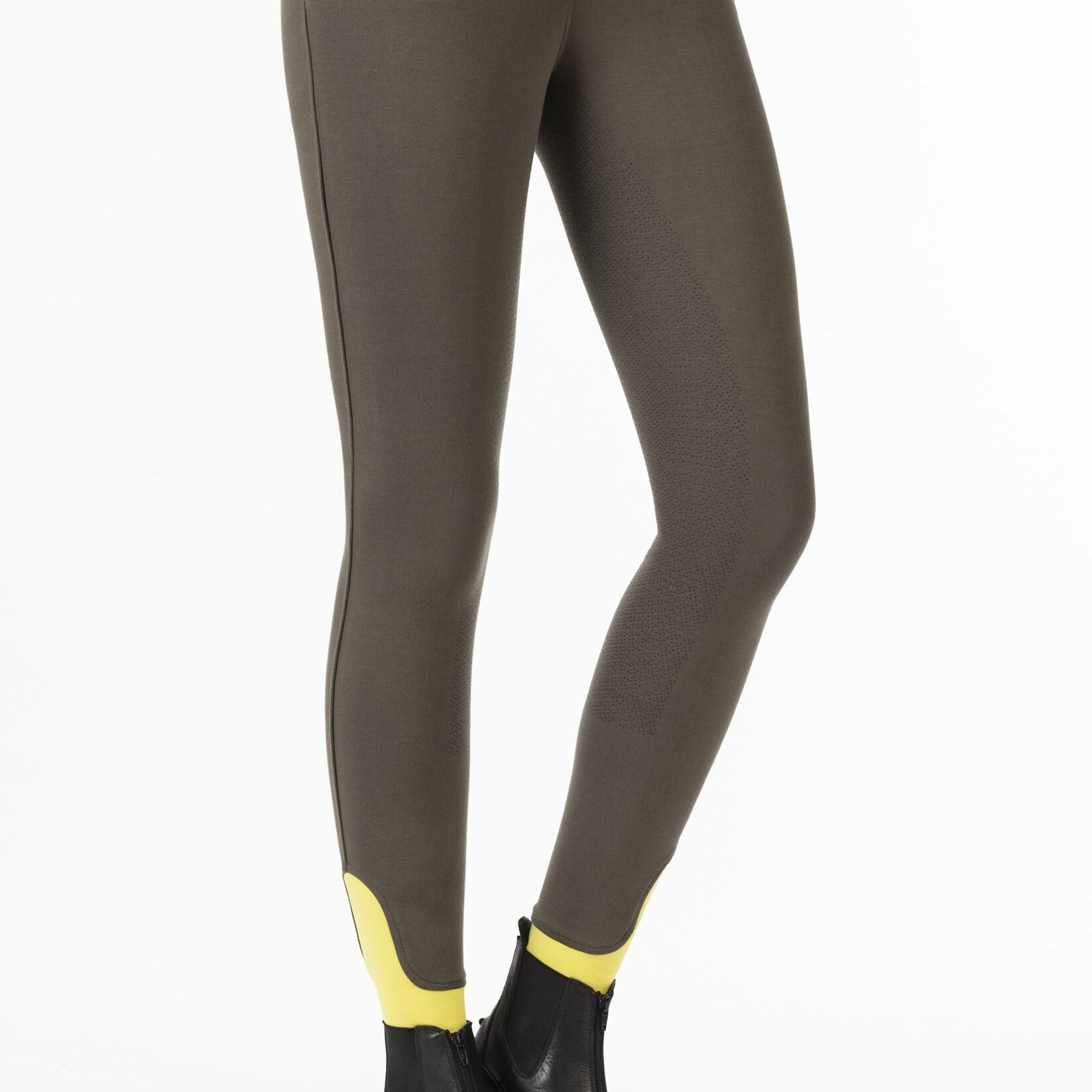 Pantalon équitation pour cavalières du 34 au 48 HKM Kate full grip olive
