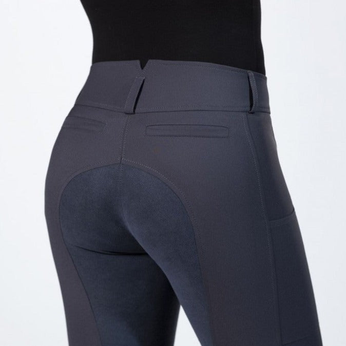 Pantalon équitation femme du 34 au 48 HKM Liv fond peau marine détail arrière