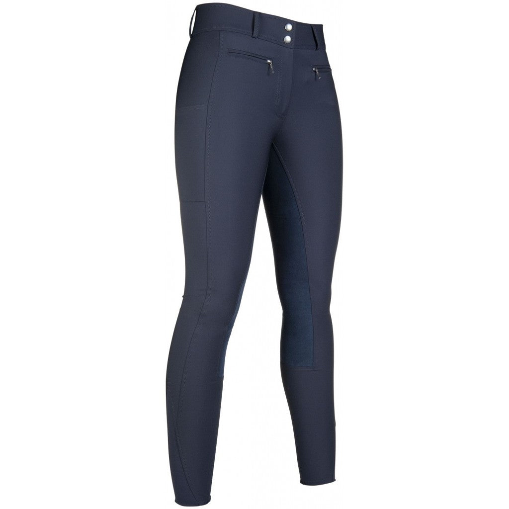 Pantalon équitation femme du 34 au 48 HKM Liv fond peau marine