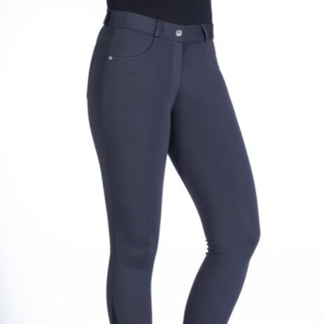 Pantalon d'équitation pour cavalières du 34 au 44 HKM Luna basanes grip marine
