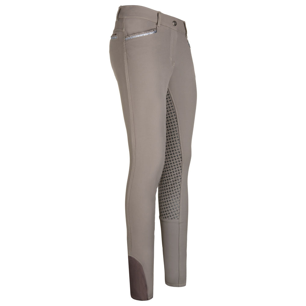 Pantalon d'équitation pour femmes du 30 au 46 Imperial Riding Capone full grip gris argent