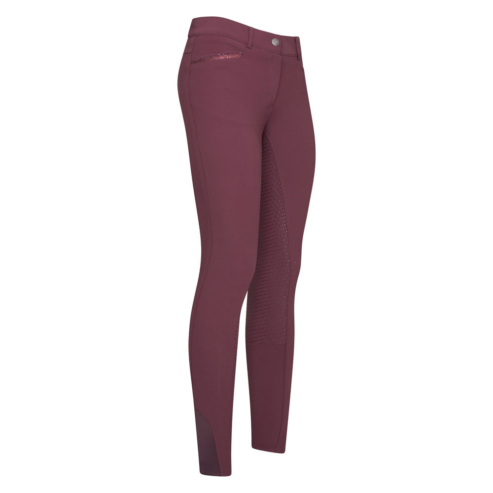 Pantalon d'équitation pour femmes du 30 au 46 Imperial Riding Capone full grip bordeaux