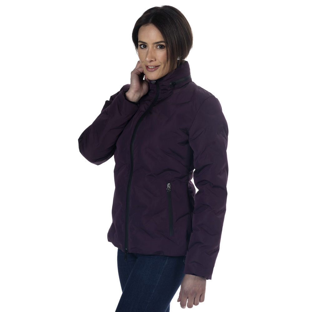 Parka technique pour cavalières du XS au L Flags and Cup prune