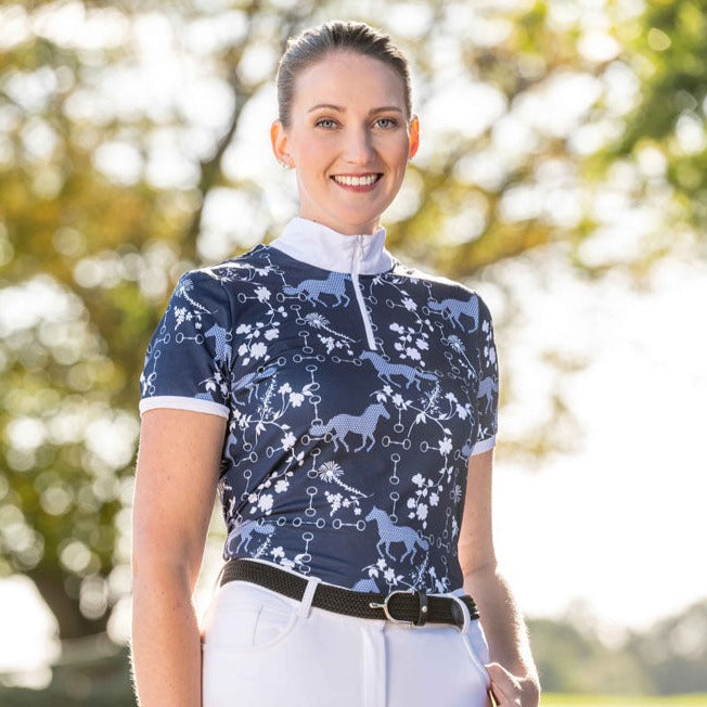Polo de concours femme du XS au XXL HKM Bloomsbury