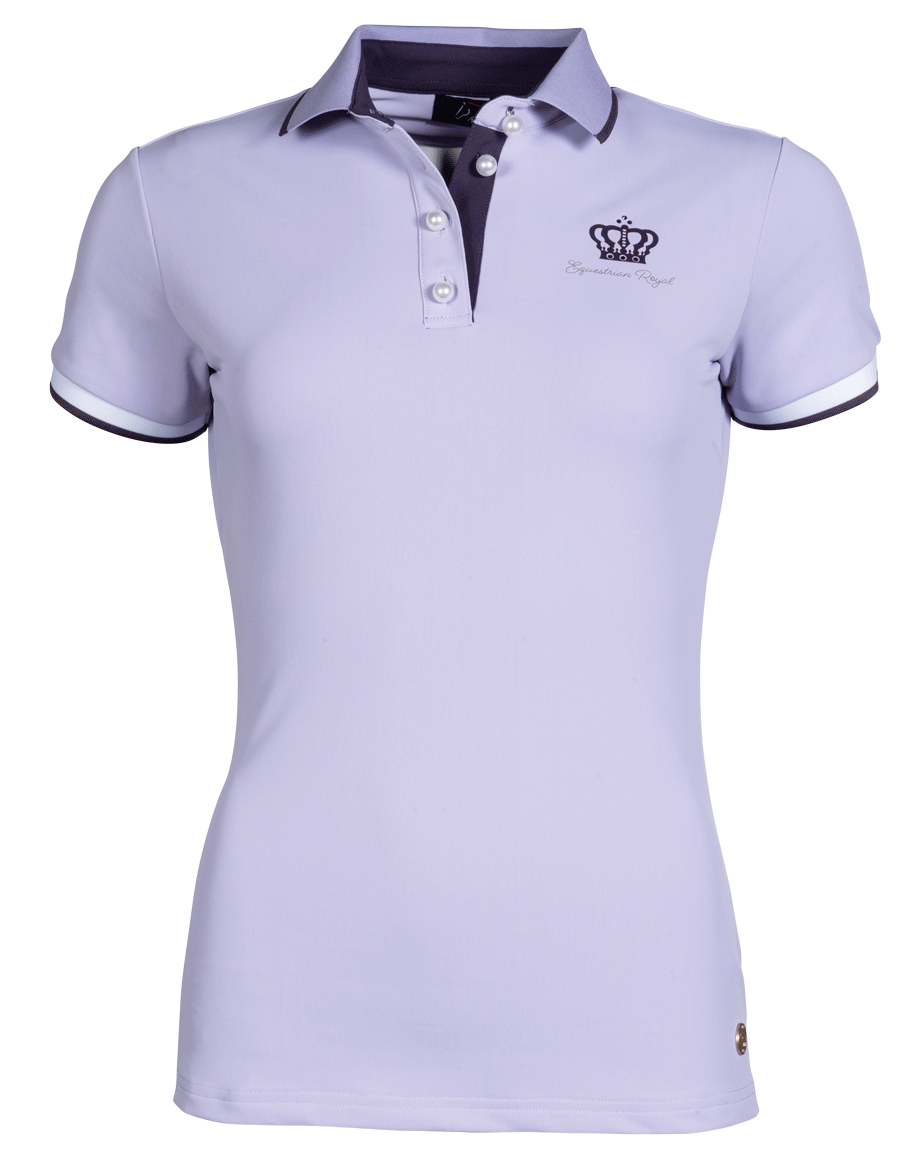 Polo à manches courtes pour femme du XS au XXL HKM Lavender Bay lavande