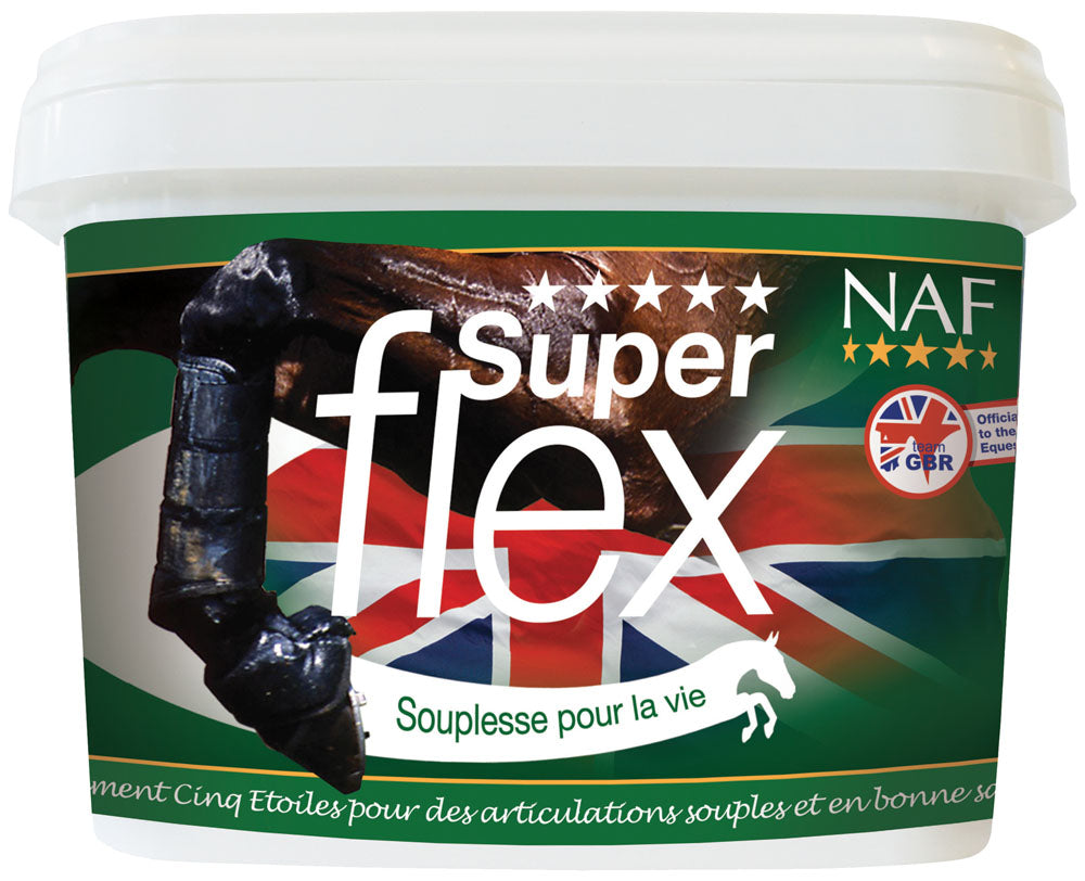 Soin des articulations des poneys et chevaux Naf Superflex poudre 1.6 kilos