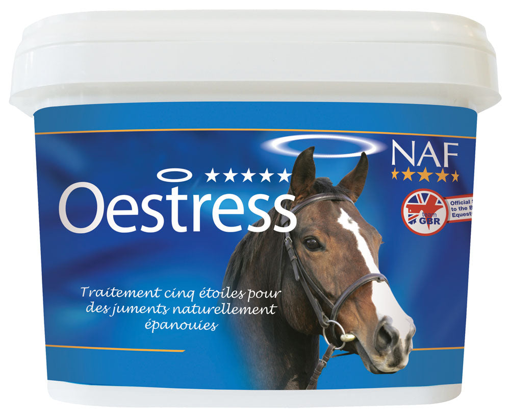 Soin calmant des tensions liées aux chaleurs chez les jument Naf Oestress poudre