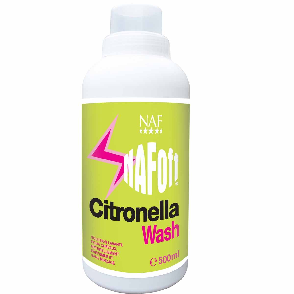 Shampoing anti-mouches pour poneys et chevaux Naf Citronella