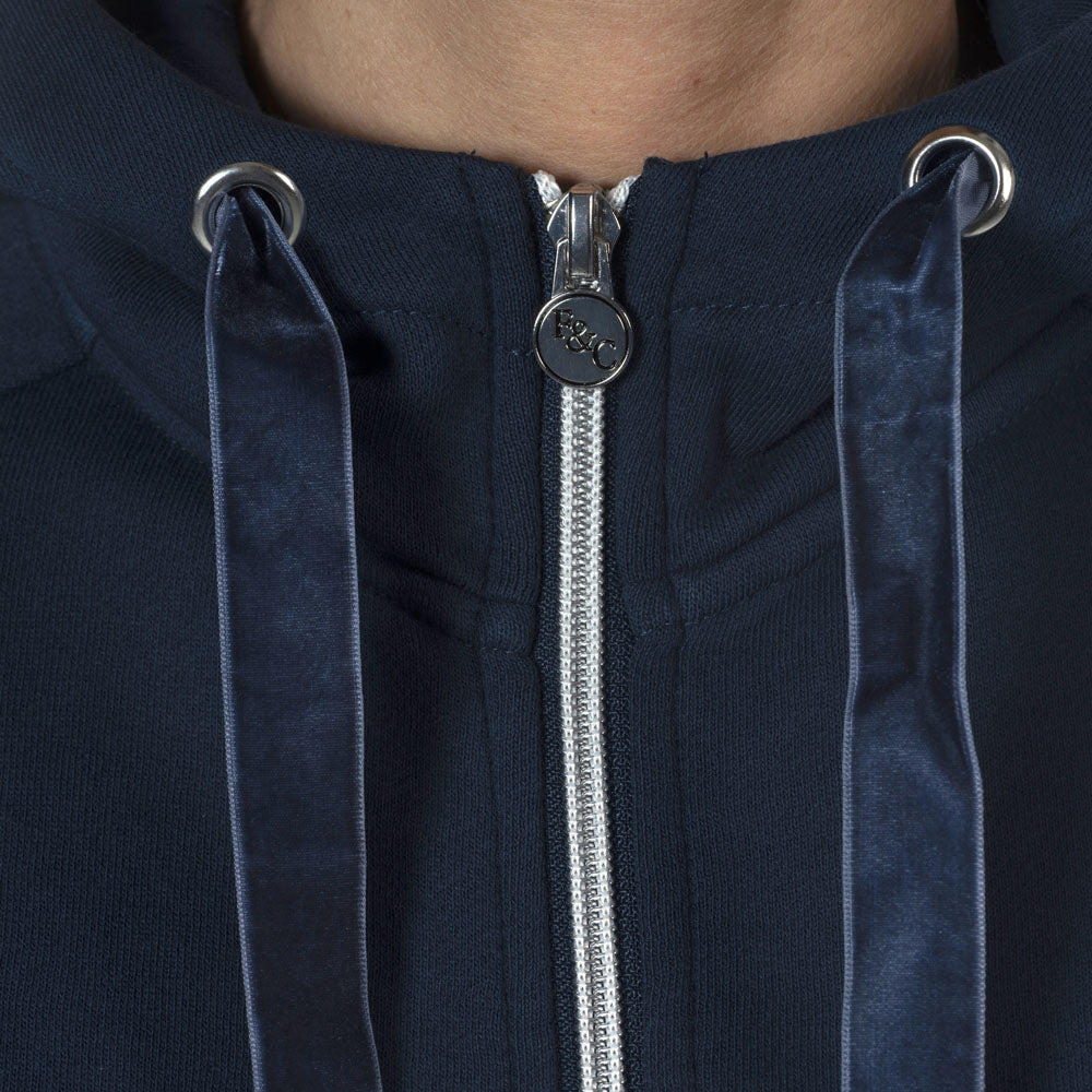 Sweat à capuche pour cavalières du XS au L Flags and Cup Tazlina marine