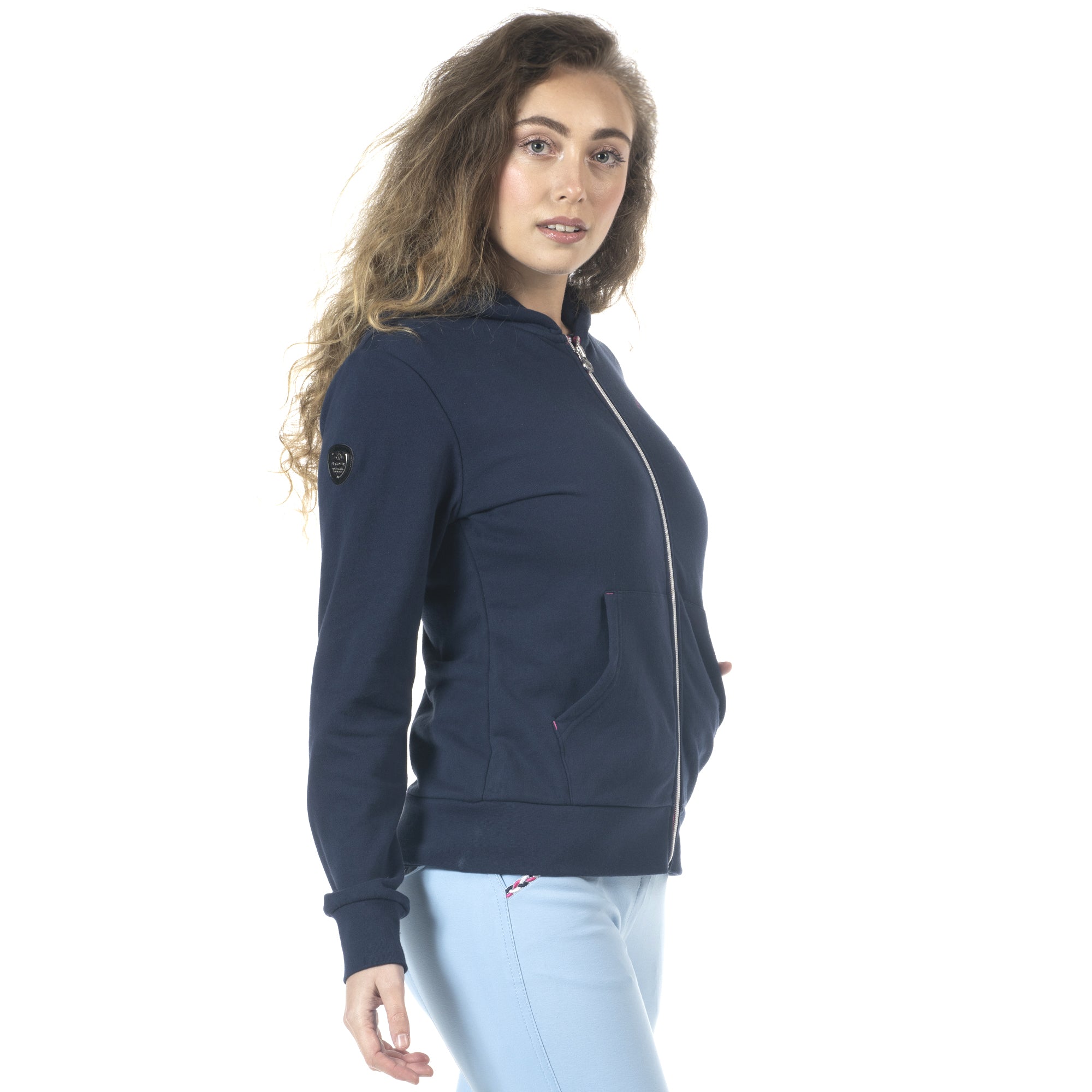 Sweat à capuche pour femmes du XXS au XL Flags and Cup Obera marine