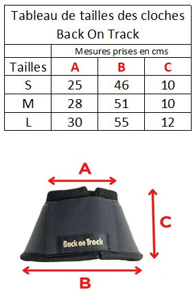 Tableau des tailles pour les cloches Back On Track