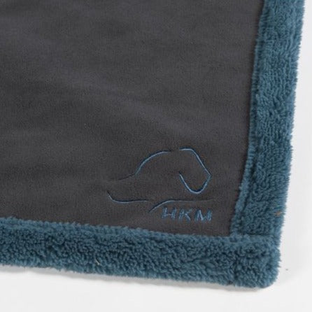 Tapis polaire pour chien HKM Anam Cara bleu pétrole