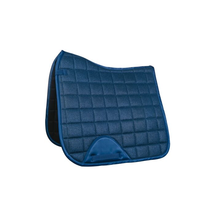 Tapis de selle pour poneys et chevaux HKM Glitter Mesh marine