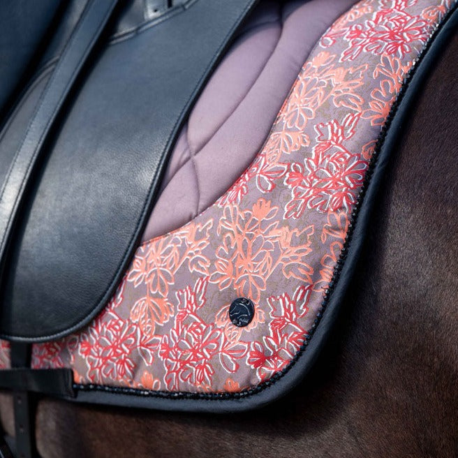 Tapis de selle pour poneys et chevaux HKM Savona taupe