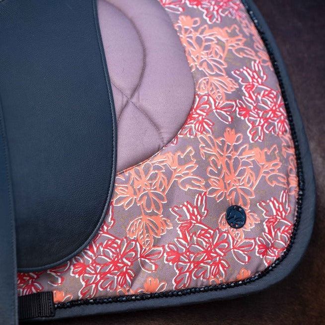 Tapis de selle pour poneys et chevaux HKM Savona taupe