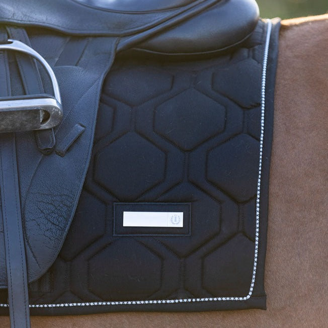 Tapis de selle pour poneys et chevaux Imperial Riding Lovely Pearl noir