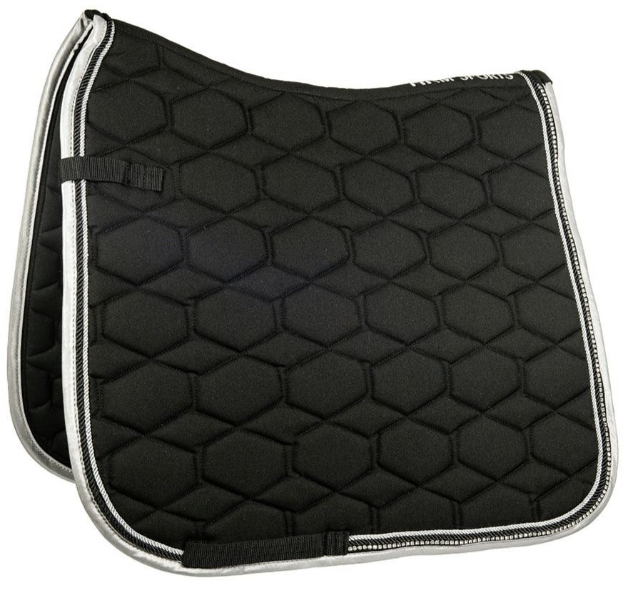 Tapis de selle pour poneys et chevaux CSO ou dressage HKM Crystal noir