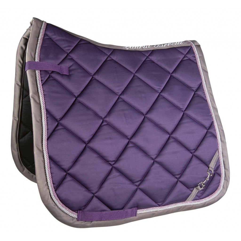Tapis de selle pour poneys et chevaux HKM Golden Gate mauve