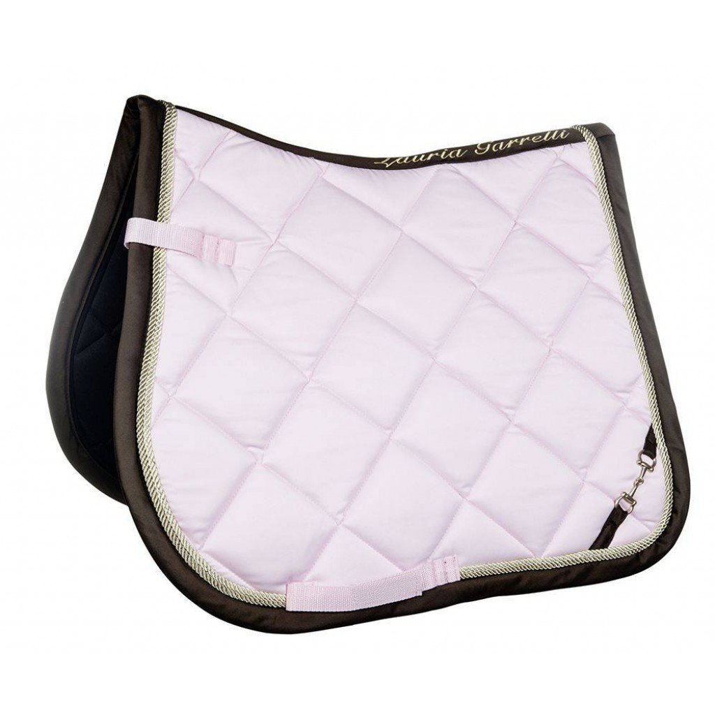Tapis de selle pour poneys et chevaux HKM Golden Gate rose
