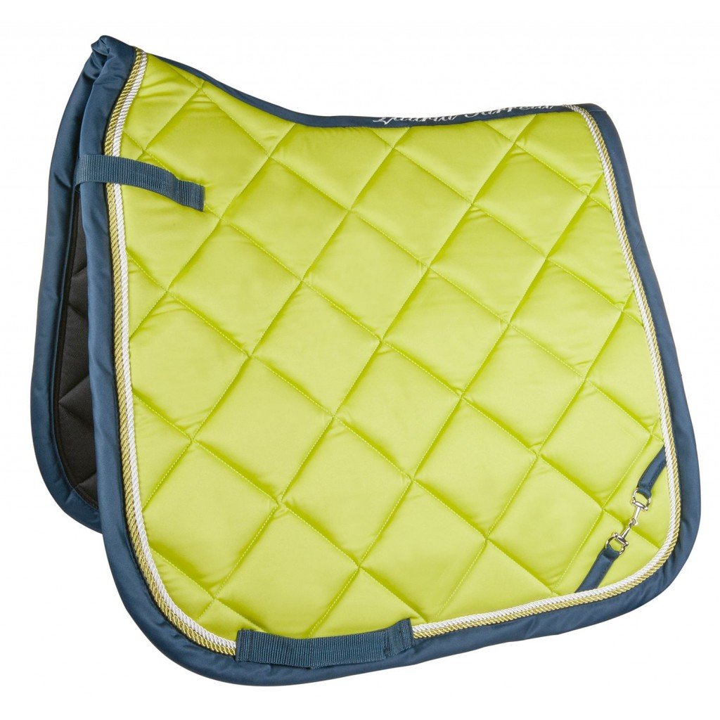 Tapis de selle pour poneys et chevaux HKM Golden Gate vert anis