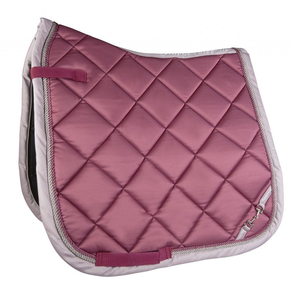 Tapis de selle pour poneys et chevaux HKM Golden Gate vieux rose