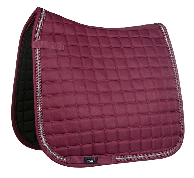 Tapis de selle pour poneys et chevaux CSO ou dressage HKM Hayley bordeaux