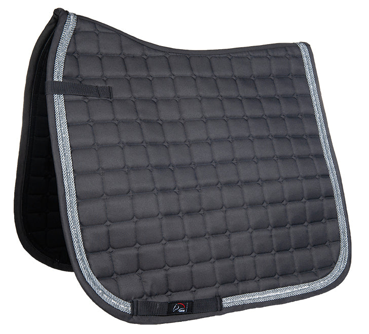 Tapis de selle pour poneys et chevaux CSO ou dressage HKM Hayley gris