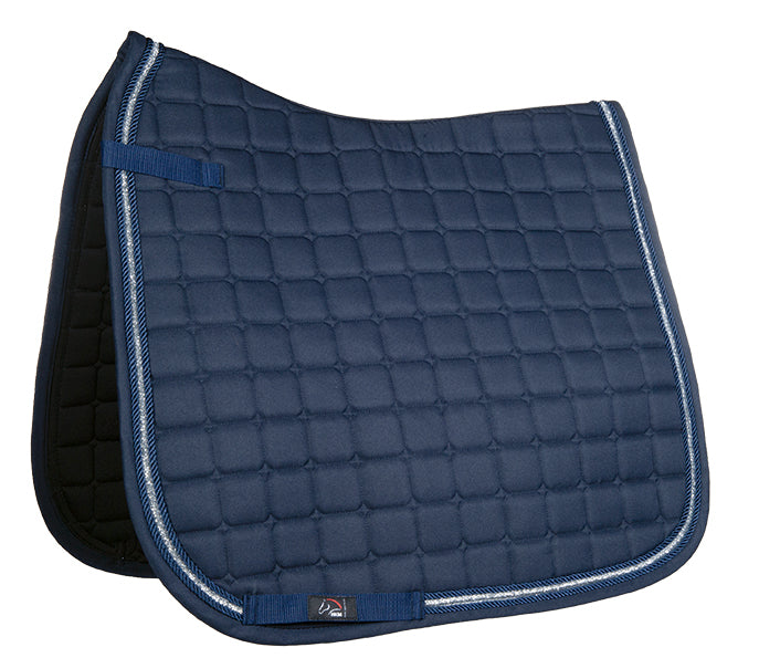 Tapis de selle pour poneys et chevaux CSO ou dressage HKM Hayley  marine