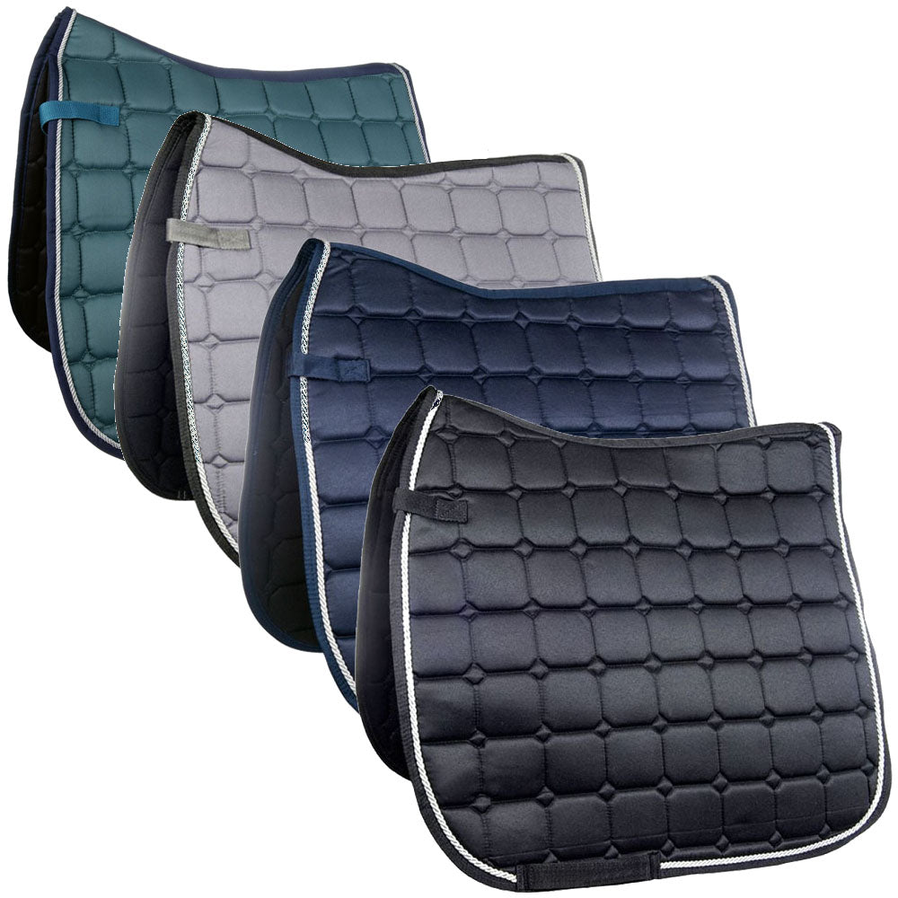 Tapis de selle pour poneys et chevaux CSO ou dressage HKM Madrid en 4 coloris
