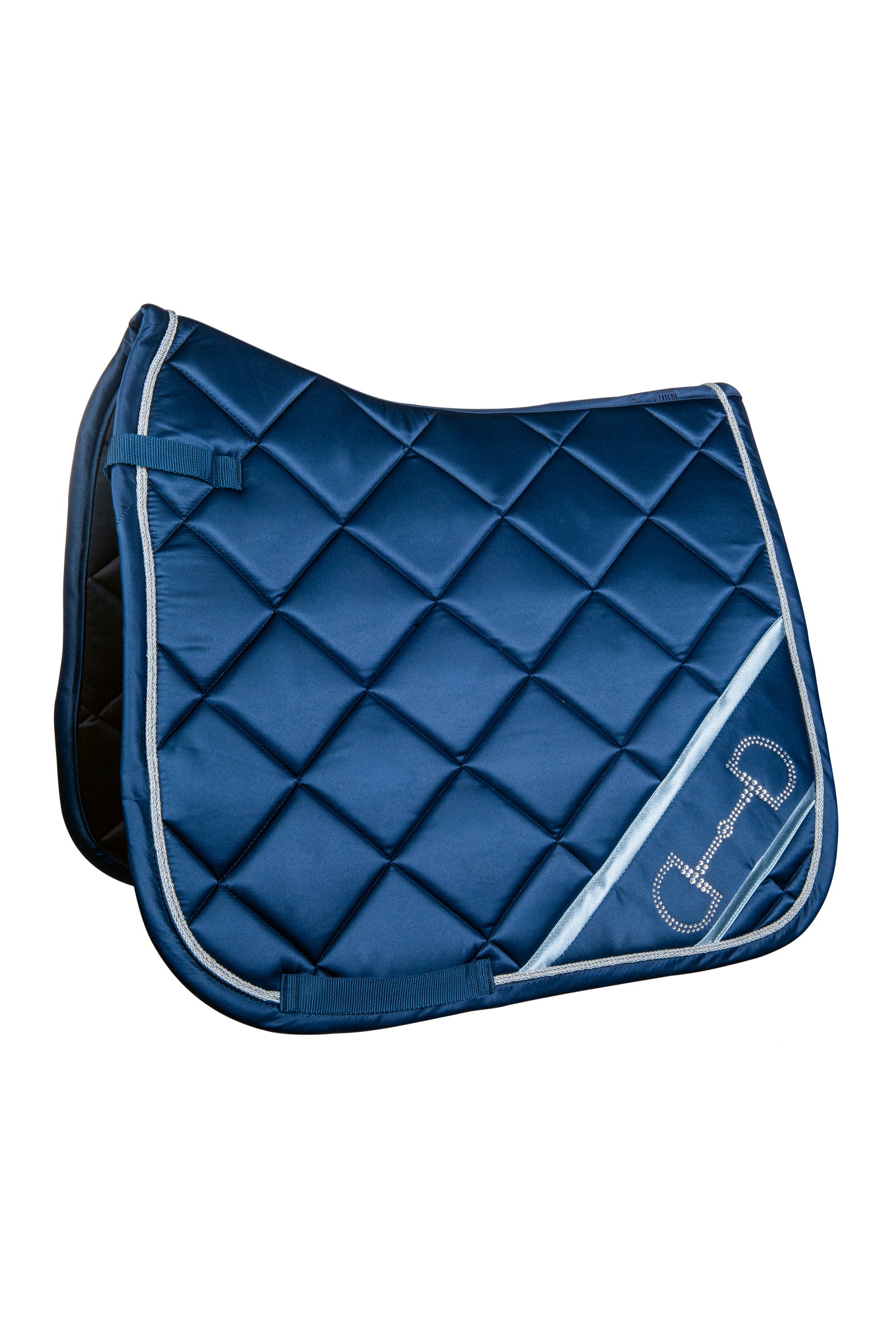 Tapis de selle pour poneys et chevaux HKM Monaco marine