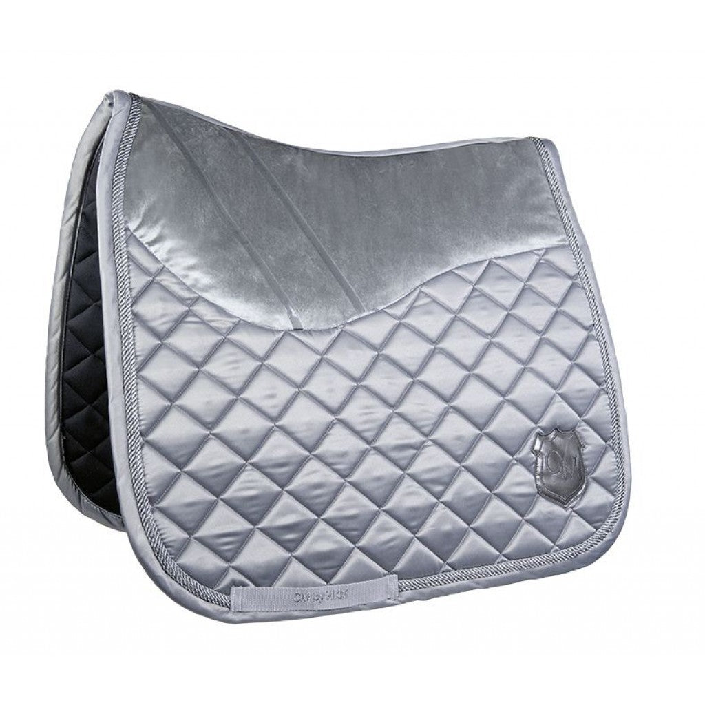 Tapis de selle pour poneys et chevaux CSO ou dressage HKM Topas gris