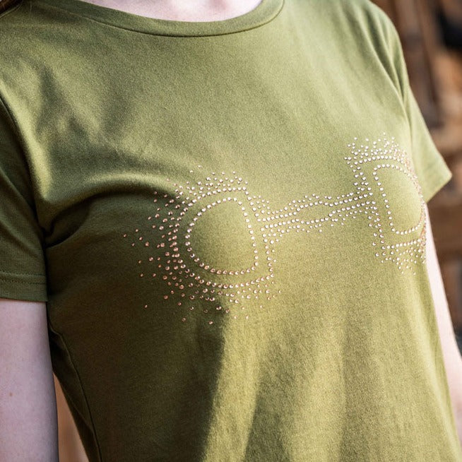 Tee-shirt à manches courtes pour femmes du XS au XXL HKM Edinburgh vert pistache