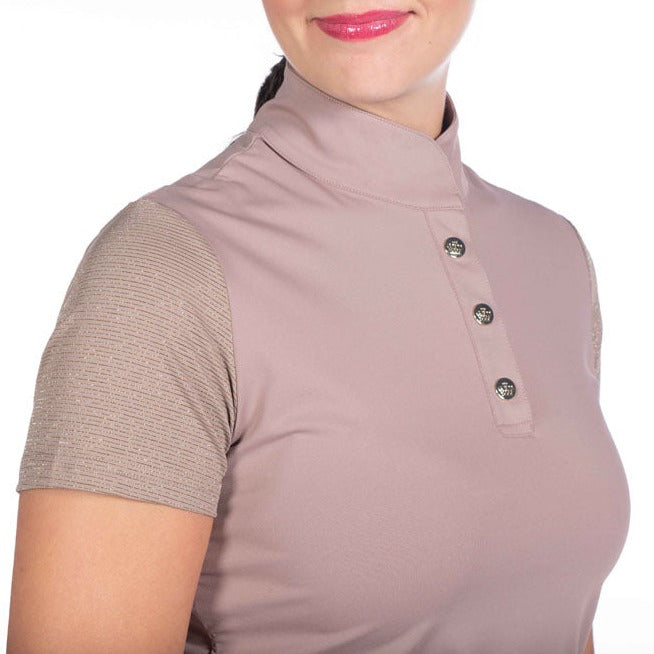 Tee-shirt à manches courtes pour femme du XS au XXL HKM Lavender Bay café