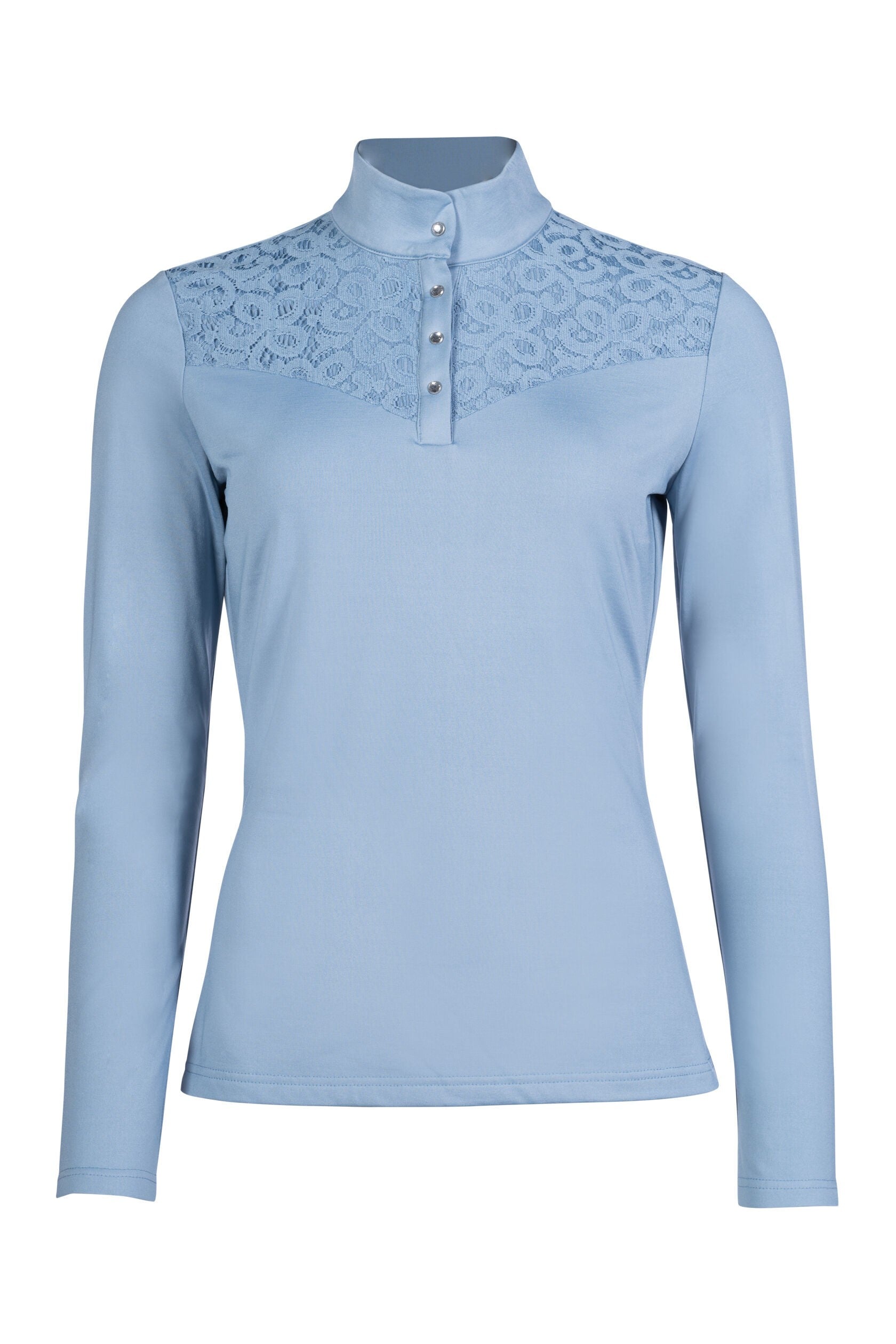 Tee-shirt technique à manches longues pour cavalières du XS au XXL HKM Berry bleu ciel