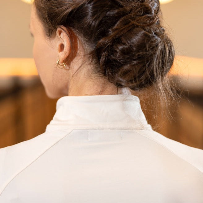 Tee-shirt technique à manches longues pour cavalières du XS au XXL HKM Basil vanille