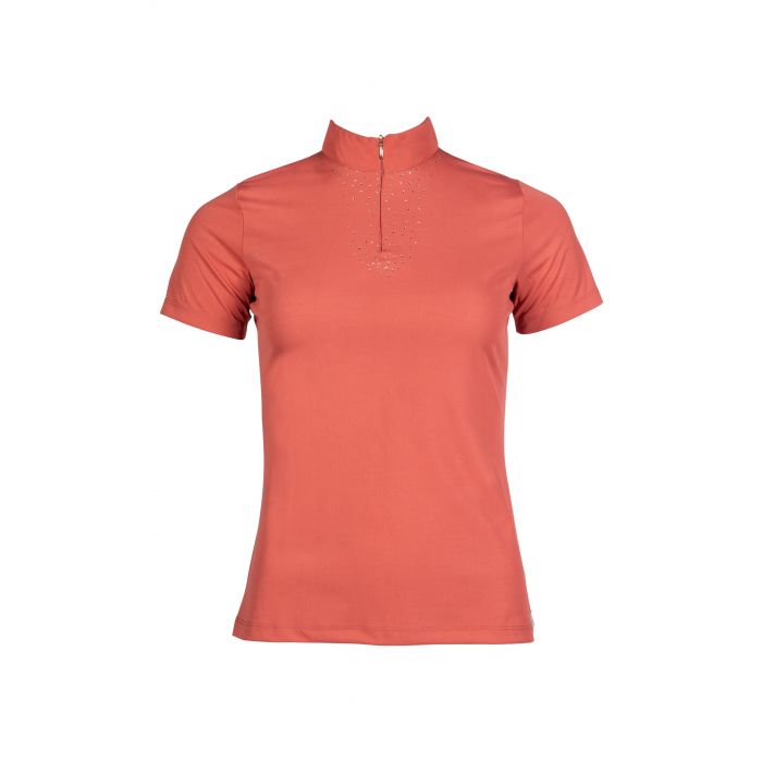 Tee-shirt technique à manches courtes pour femmes du XS au XXL HKM Edinburgh Glitter orange