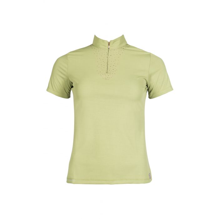Tee-shirt technique à manches courtes pour femmes du XS au XXL HKM Edinburgh Glitter vert pistache
