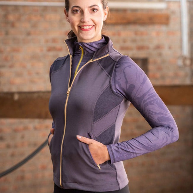 Gilet softshell sans manches pour femmes du XS au XXL HKM Lavender Bay violet