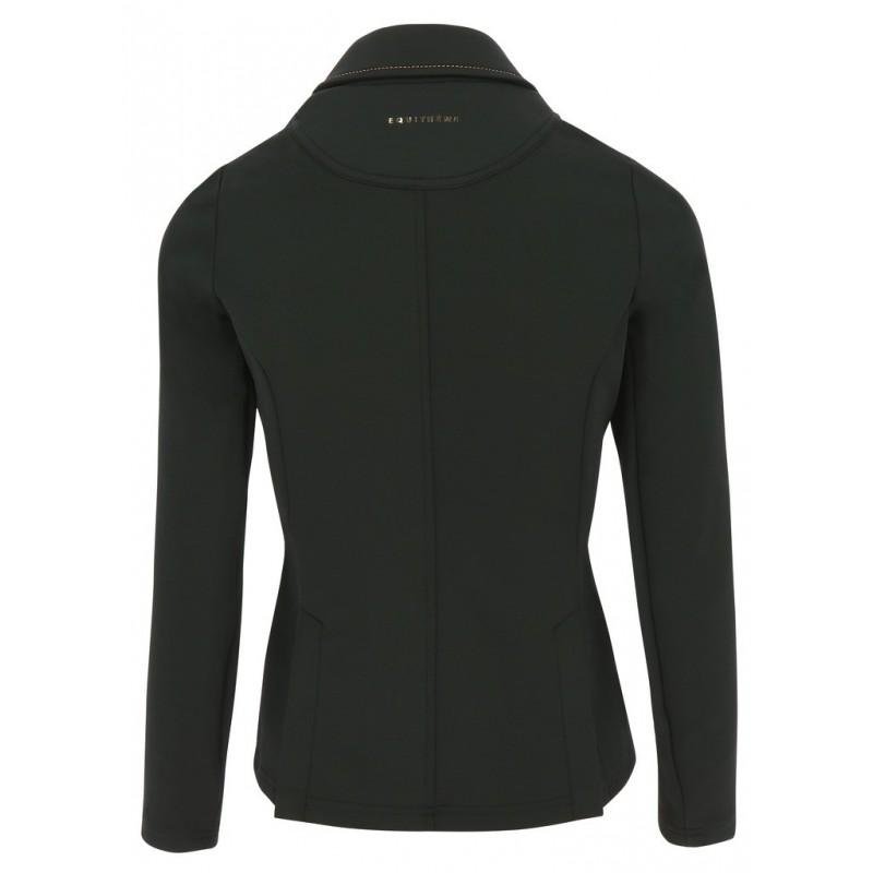 Veste de concours pour cavalières Equi-Thème Athens noire de dos