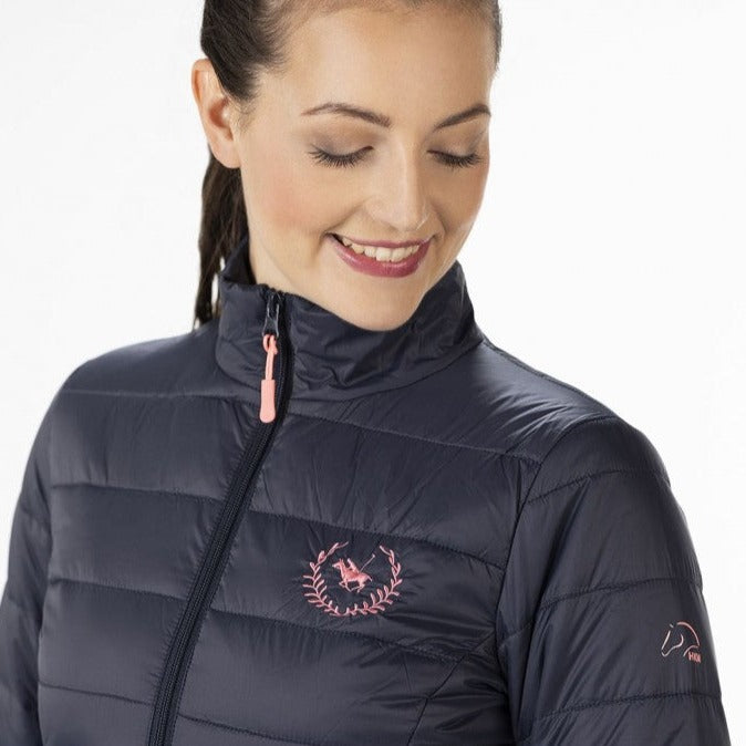 Veste matelassée légère pour femmes du XXS au XL HKM Classic Polo marine détail