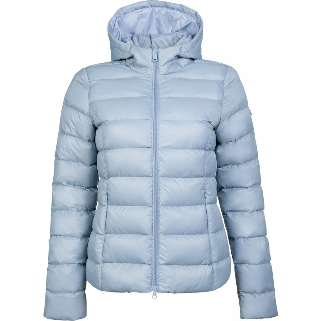 Veste matelassée à capuche pour cavalière HKM Lena bleu acier