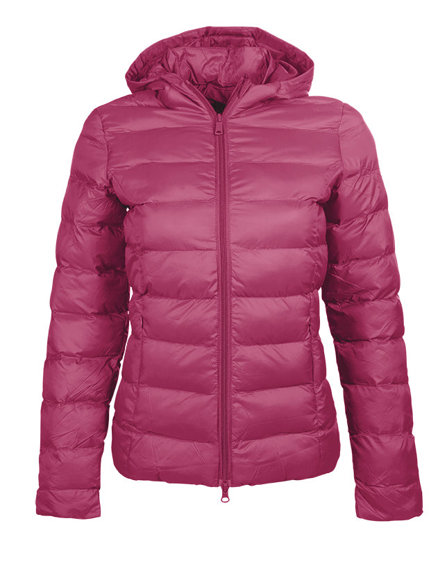 Veste matelassée à capuche pour cavalière HKM Lena framboise