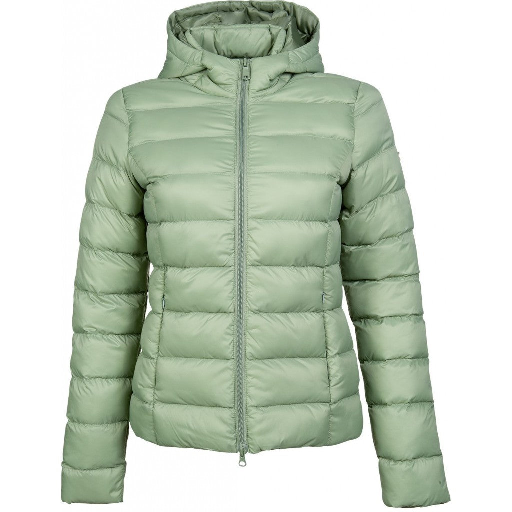 Veste matelassée à capuche pour cavalière HKM Lena olive