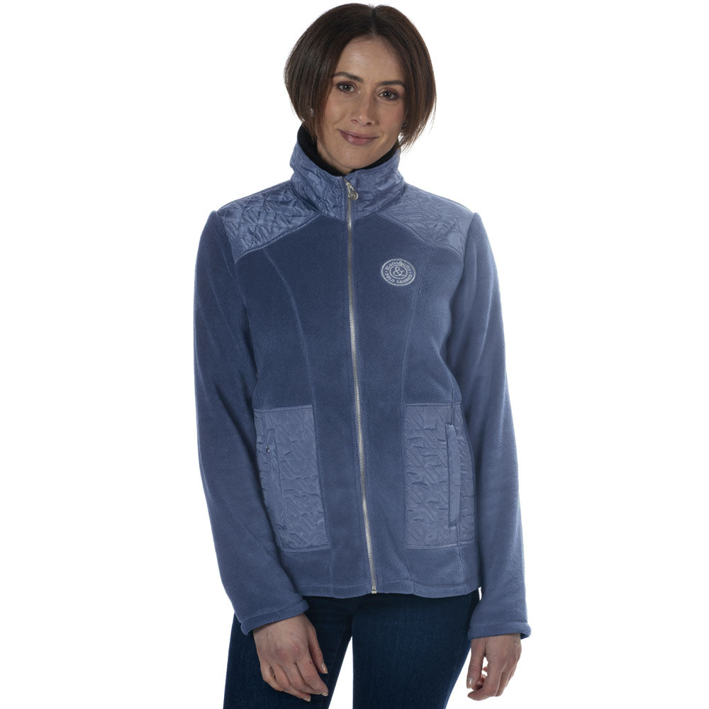 Veste polaire pour cavalières du XXS au XL Flags and Cup Haisla bleu denim