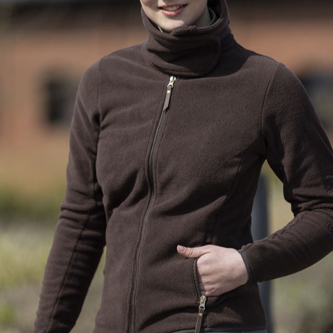 Veste polaire pour femmes du XS au XXL HKM Basil marron